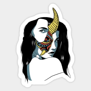 Devil girl Sticker